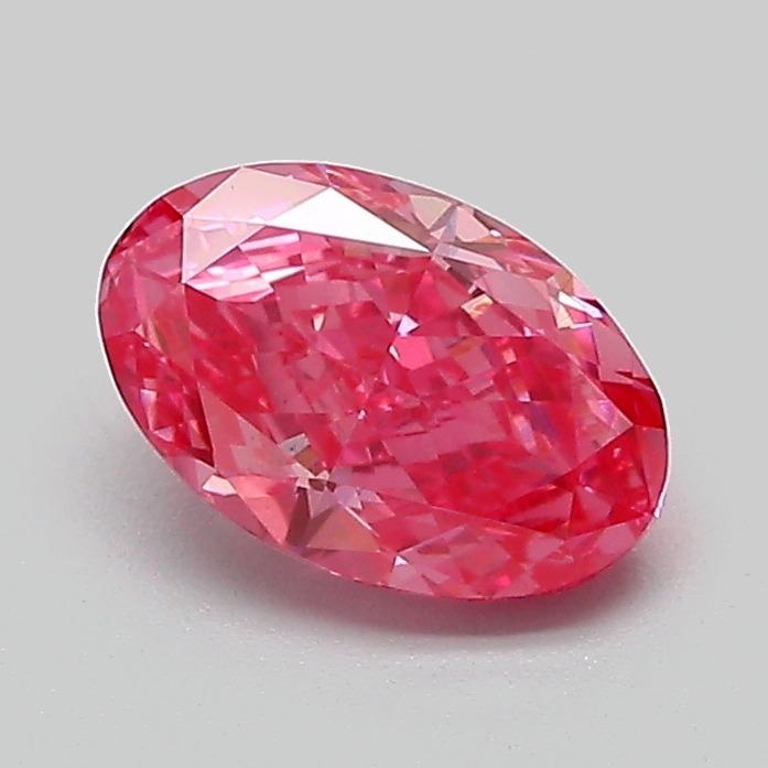 1.01 Ct. Fancy Vivid  Pink Oval Lab Grown Diamond