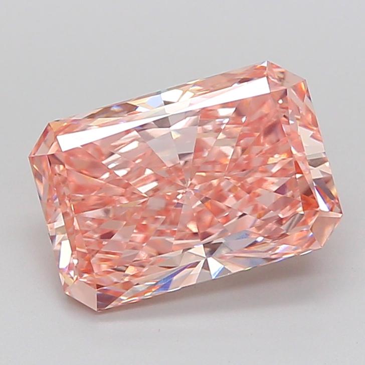 3.01 Ct. Fancy Intense Pink Radiant Lab Grown Diamond