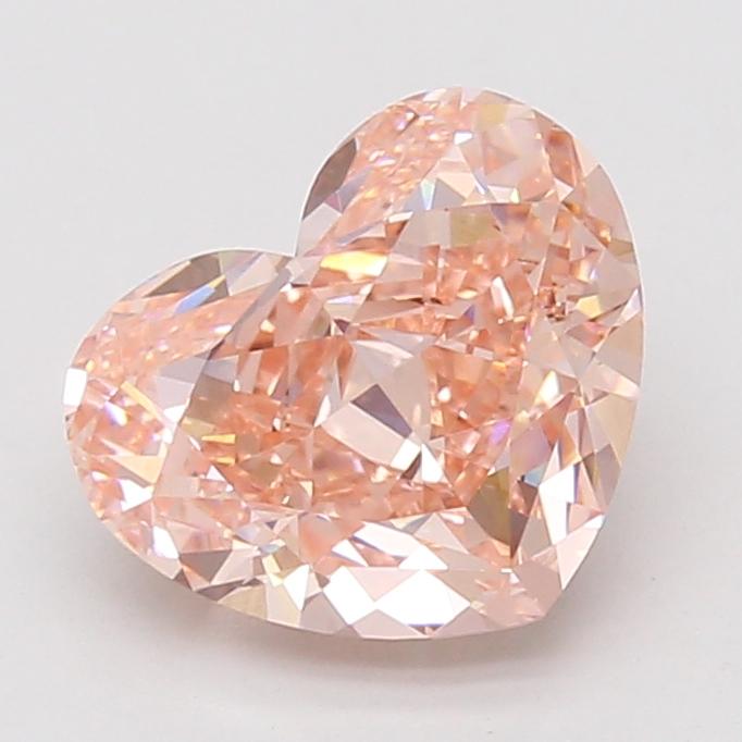 3.08 Ct. Fancy Vivid Pink Heart Lab Grown Diamond