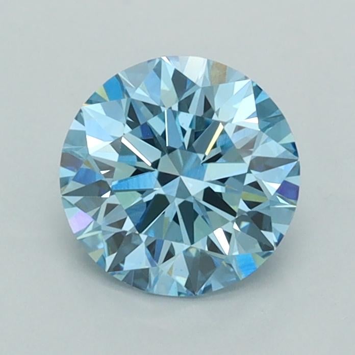 1.04 Ct. Fancy Vivid  Blue Round Lab Grown Diamond