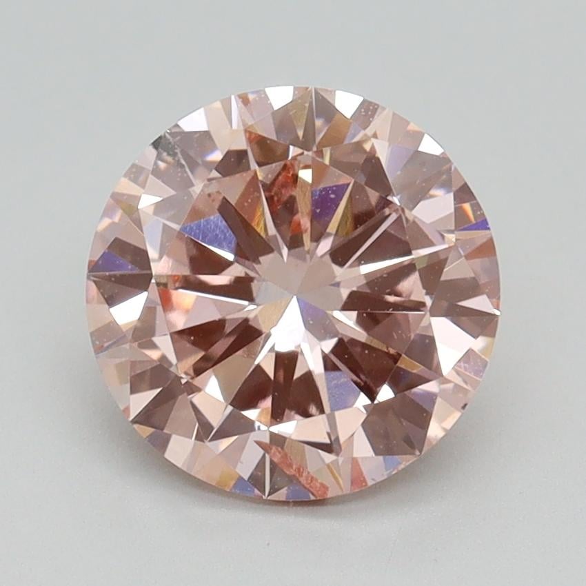 2.00 Ct. Fancy Intense Pink Round Lab Grown Diamond
