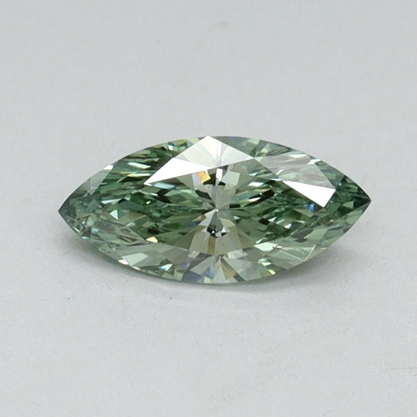 0.36 Ct. Fancy Vivid Green Marquise Lab Grown Diamond