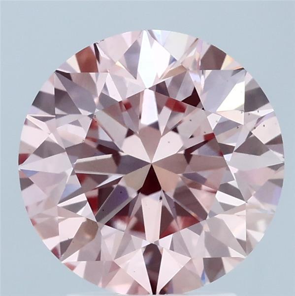 3.01 Ct. Fancy Intense Pink Round Lab Grown Diamond
