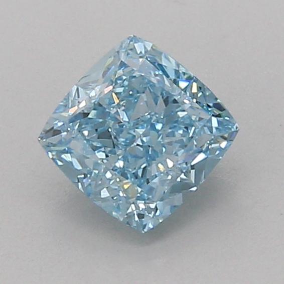 1.06 Ct. Fancy Vivid Blue Cushion Lab Grown Diamond