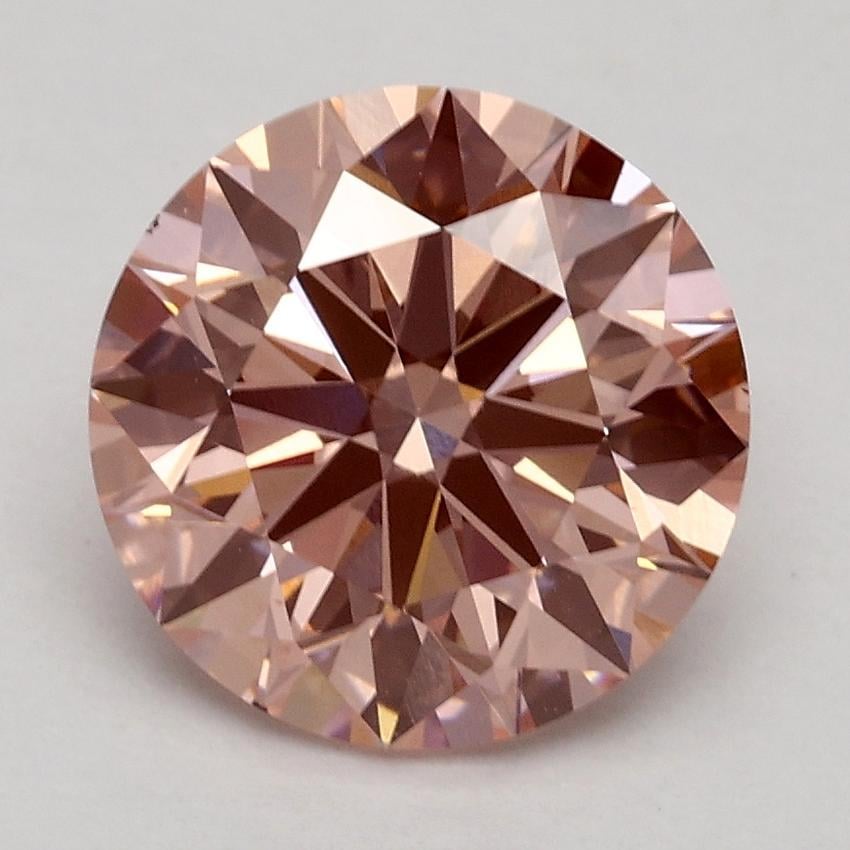 2.10 Ct. Fancy Intense Pink Round Lab Grown Diamond