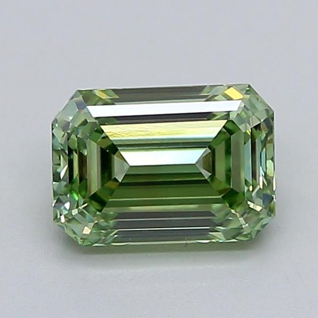 1.52 Ct. Fancy Vivid  Green Emerald Lab Grown Diamond