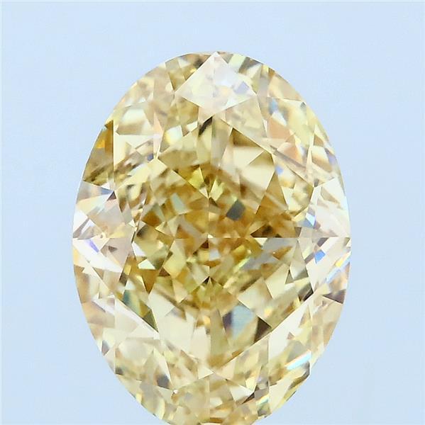 3.53 Ct. Fancy Yellow Oval Lab Grown Diamond