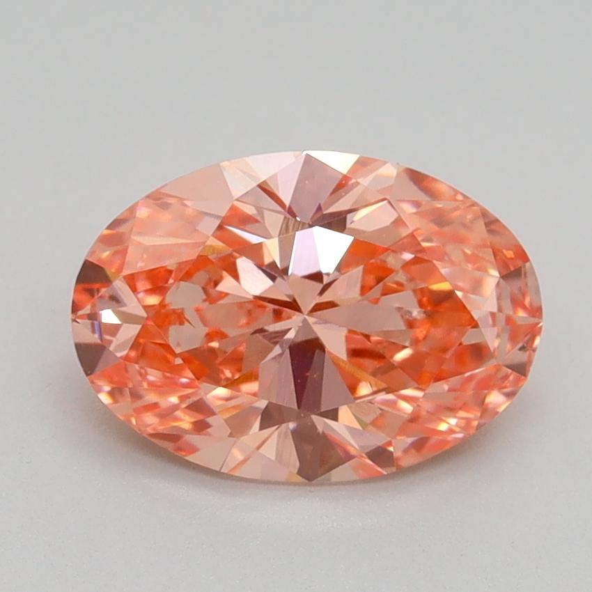 1.7 Ct. Fancy Vivid Pink Oval Lab Grown Diamond