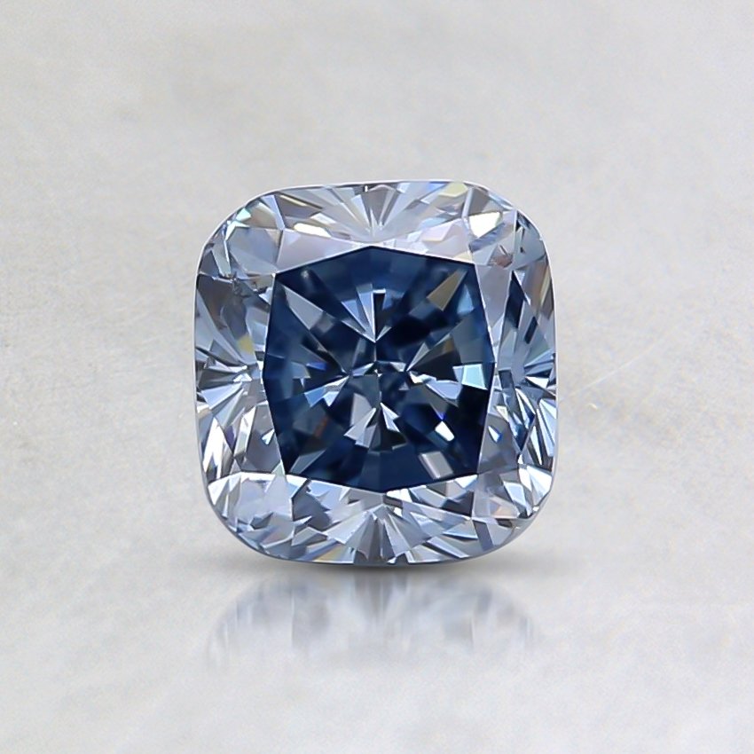0.66 Ct. Fancy Blue Cushion Lab Grown Diamond