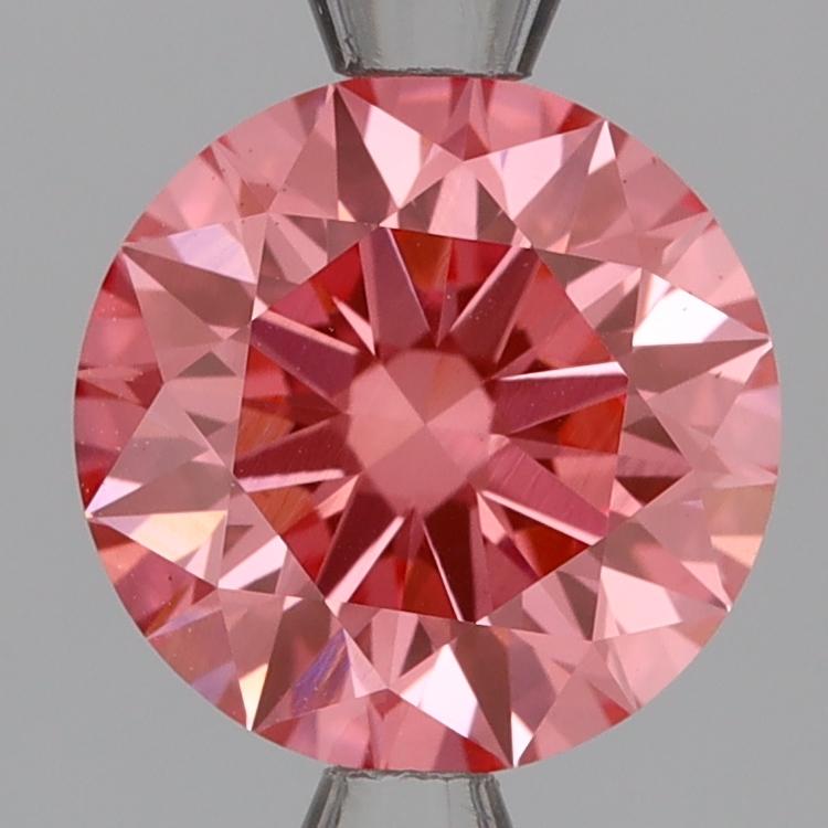 2.07 Ct. Fancy Vivid Pink Round Lab Grown Diamond