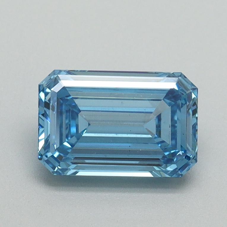 1.01 Ct. Fancy Vivid Blue Emerald Lab Grown Diamond
