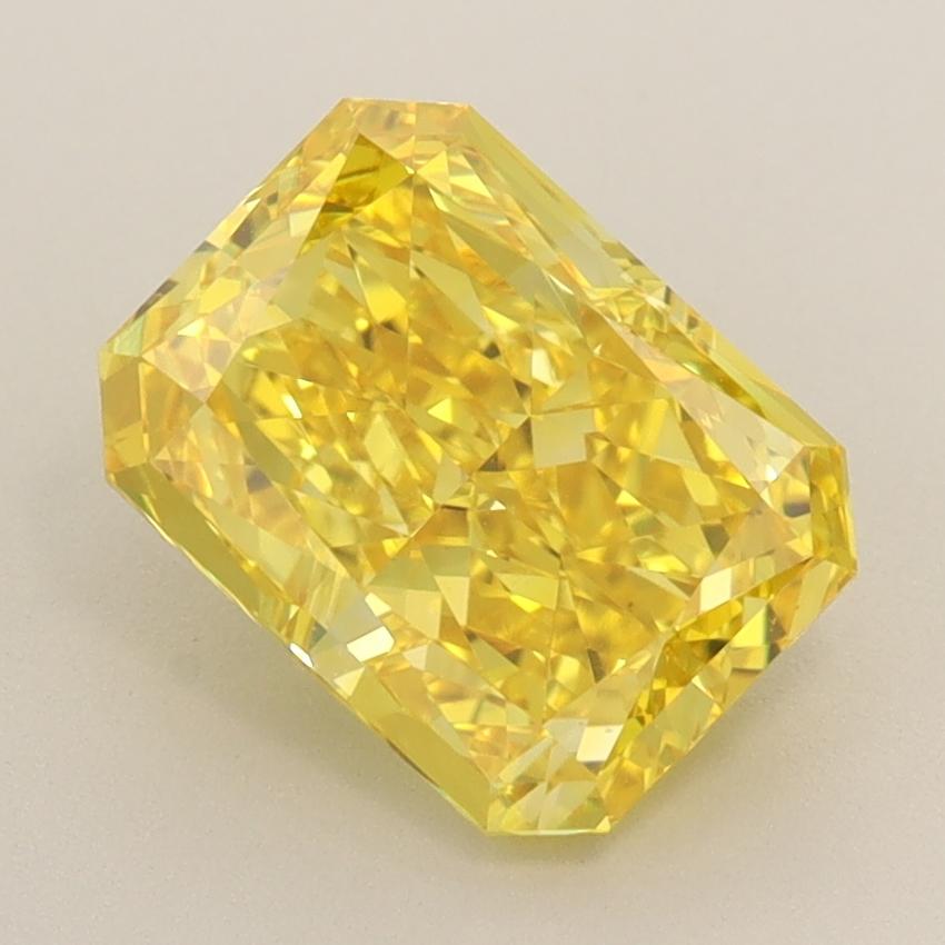2.18 Ct. Fancy Vivid  Yellow Radiant Lab Grown Diamond