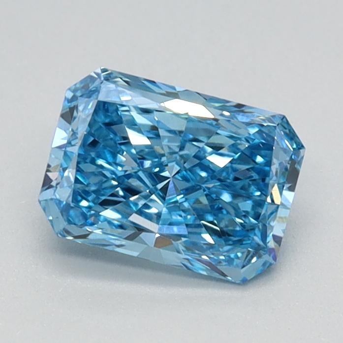 0.71 Ct. Fancy Vivid Blue Radiant Lab Grown Diamond