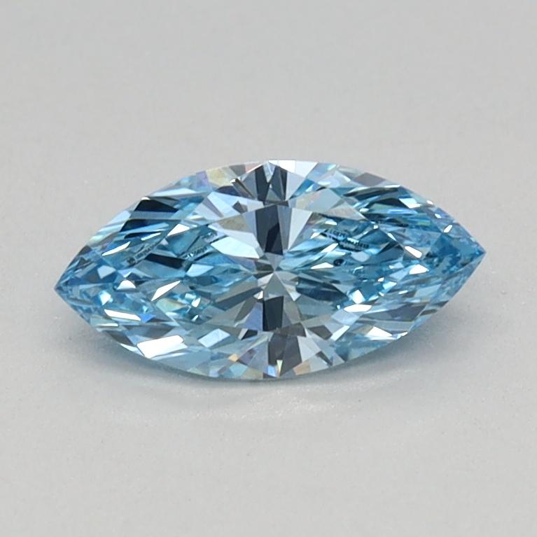 0.36 Ct. Fancy Vivid Blue Marquise Lab Grown Diamond