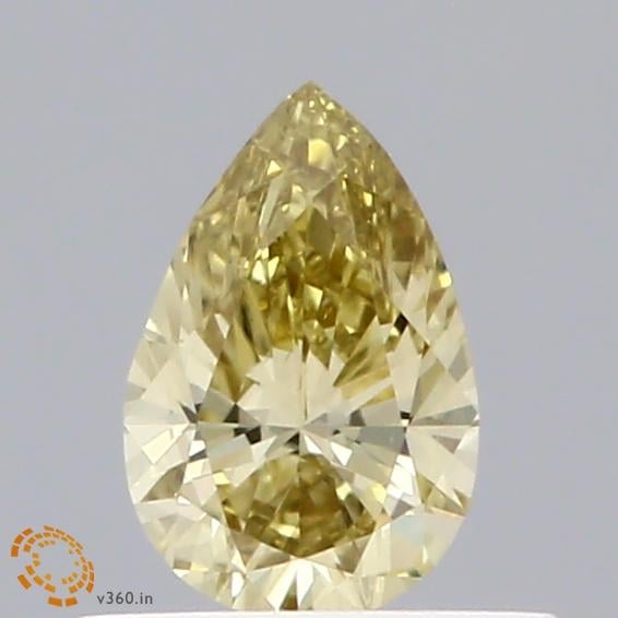 0.32 Ct. Fancy Intense Yellow Pear Lab Grown Diamond