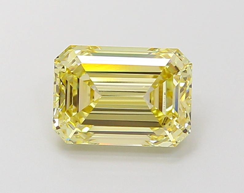 1.65 Ct. Fancy Yellow Emerald Lab Grown Diamond