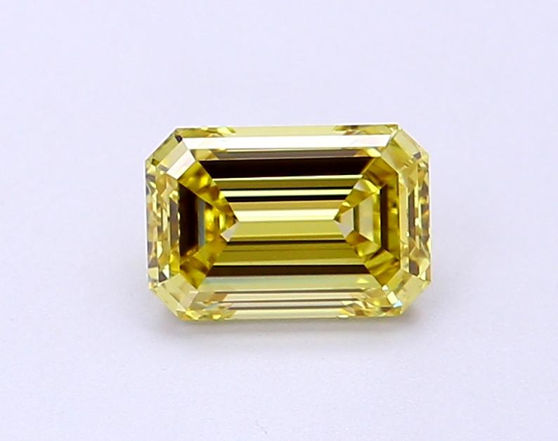 1.00 Ct. Fancy Intense Yellow Emerald Lab Grown Diamond