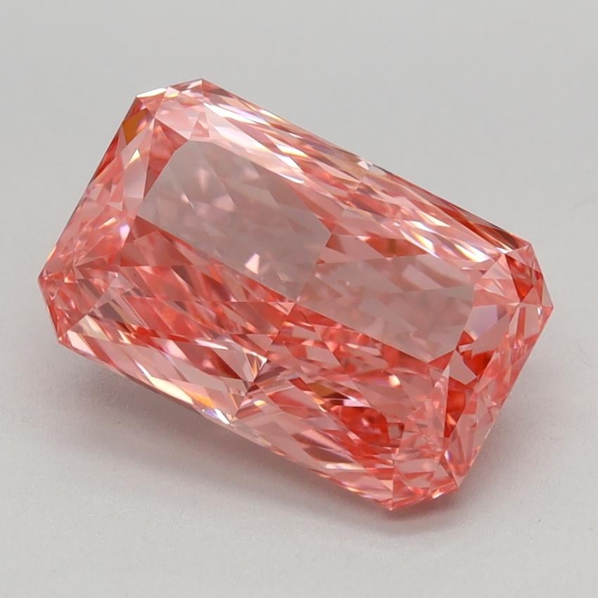2.46 Ct. Fancy Vivid Pink Radiant Lab Grown Diamond