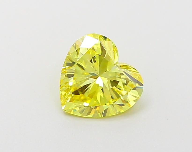1.06 Ct. Fancy Vivid  Yellow Heart Lab Grown Diamond