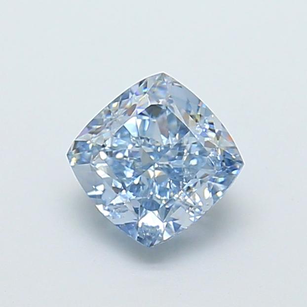 1.19 Ct. Fancy Vivid Blue Cushion Lab Grown Diamond