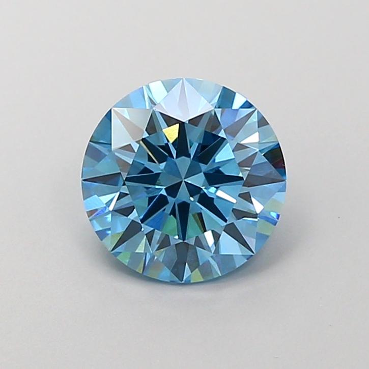 1.54 Ct. Fancy Vivid  Blue Round Lab Grown Diamond