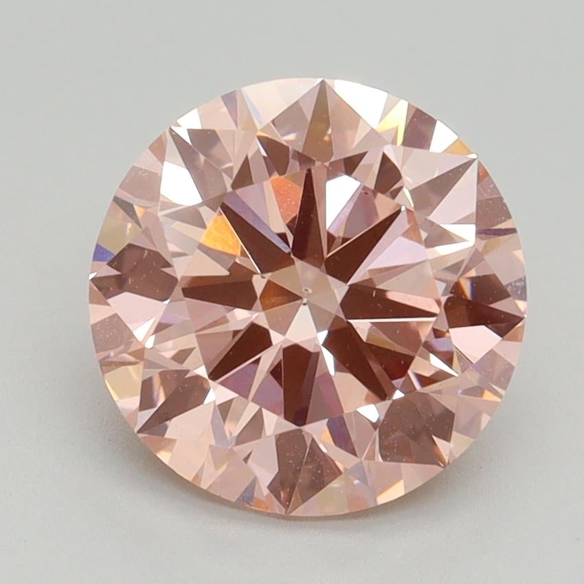 2.50 Ct. Fancy Intense Pink Round Lab Grown Diamond