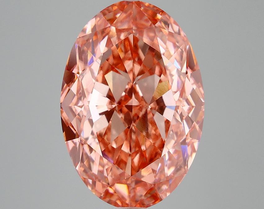 10.26 Ct. Fancy Vivid Pink Oval Lab Grown Diamond