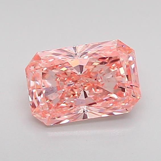 0.72 Ct. Fancy Intense Pink Radiant Lab Grown Diamond
