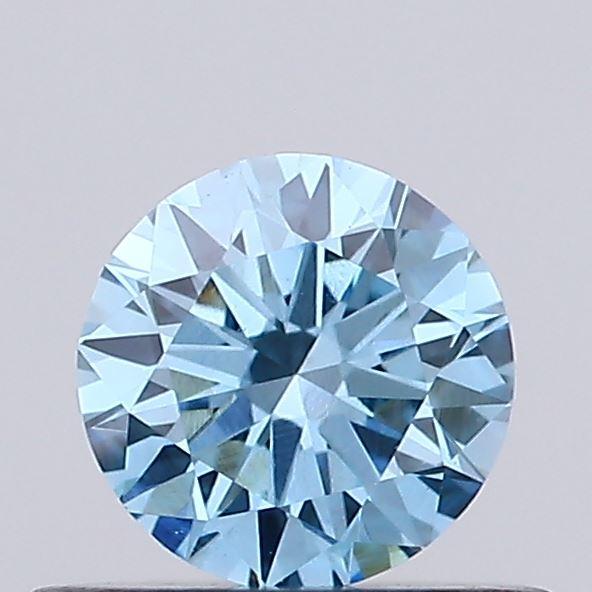 0.43 Ct. Fancy Vivid Blue Round Lab Grown Diamond
