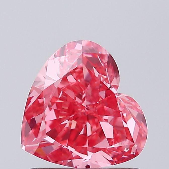 0.98 Ct. Fancy Vivid Pink Heart Lab Grown Diamond