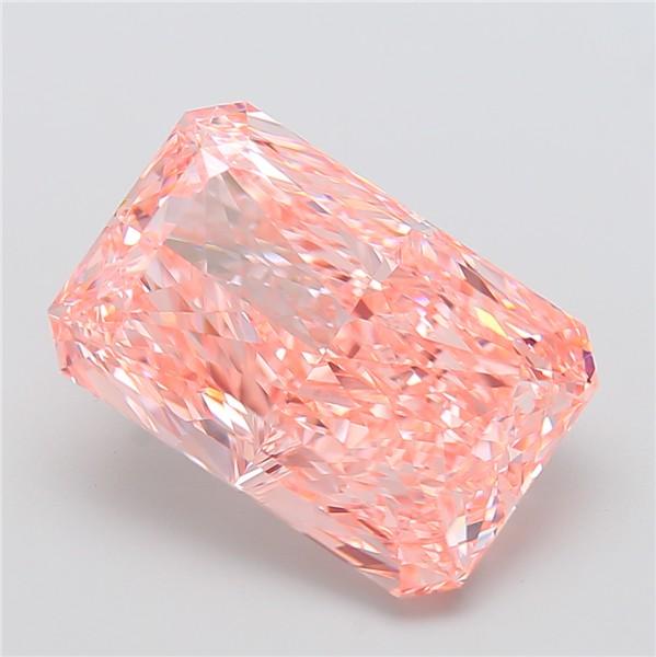 15.02 Ct. Fancy Vivid Pink Radiant Lab Grown Diamond