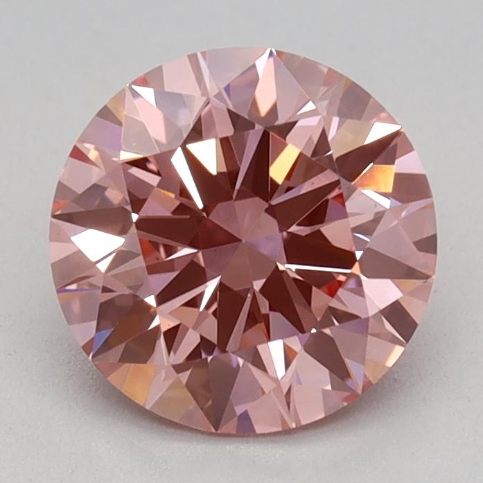 1.06 Ct. Fancy Vivid Pink Round Lab Grown Diamond