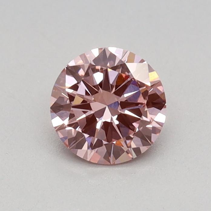 0.34 Ct. Fancy Vivid Pink Round Lab Grown Diamond