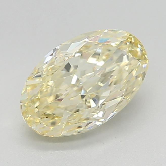 1.57 Ct. Fancy Light  Yellow Oval Lab Grown Diamond