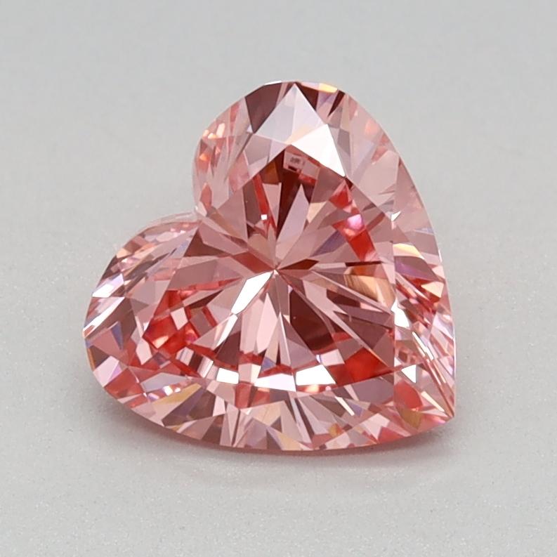 0.79 Ct. Fancy Vivid Pink Heart Lab Grown Diamond