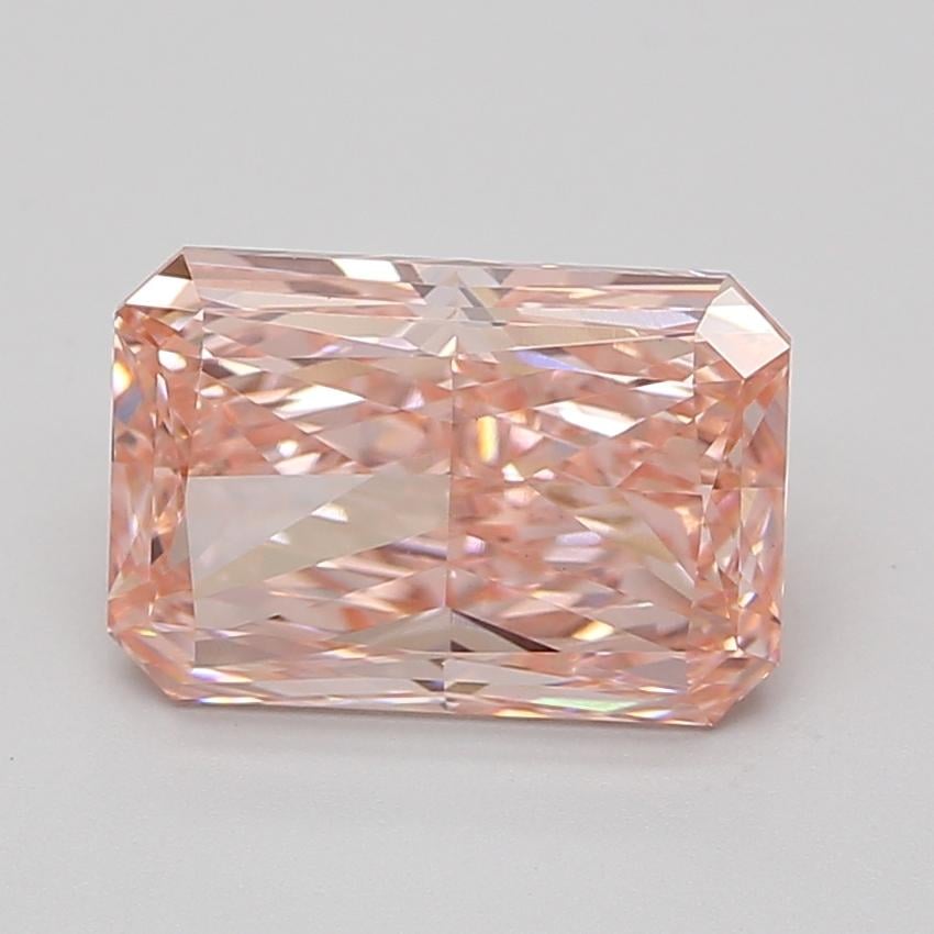 4.20 Ct. Fancy Vivid Pink Radiant Lab Grown Diamond