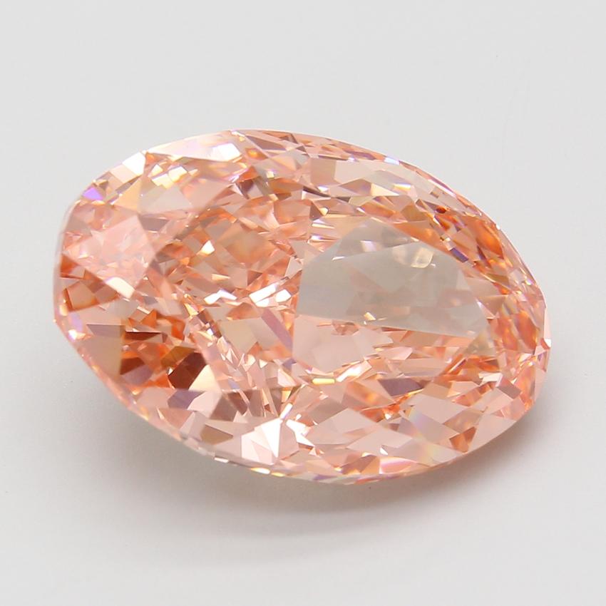 16.13 Ct. Fancy Vivid Pink Oval Lab Grown Diamond