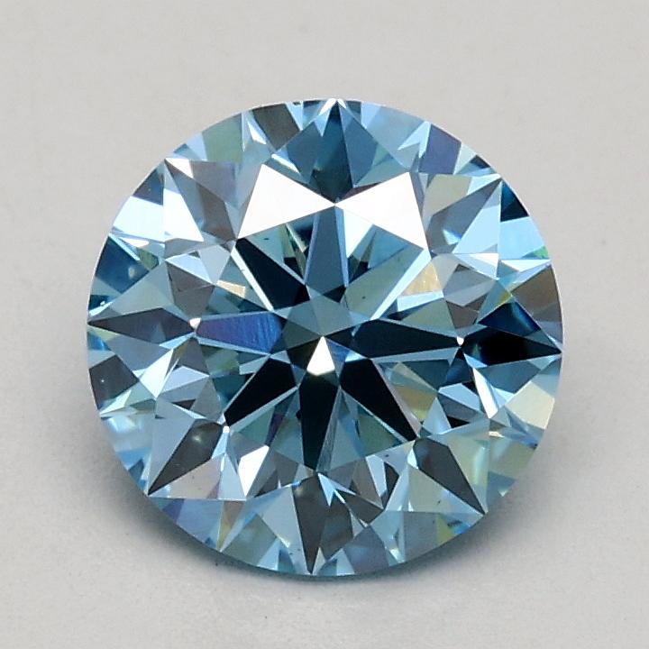 1.01 Ct. Fancy Intense Blue Round Lab Grown Diamond