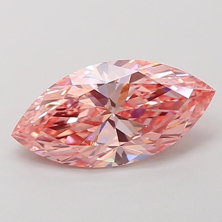 1.51 Ct. Fancy Vivid Pink Marquise Lab Grown Diamond