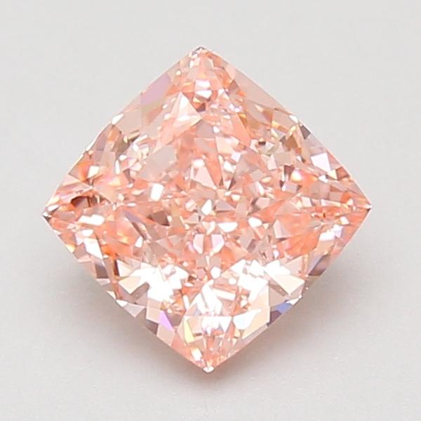 1.55 Ct. Fancy Vivid Pink Cushion Lab Grown Diamond
