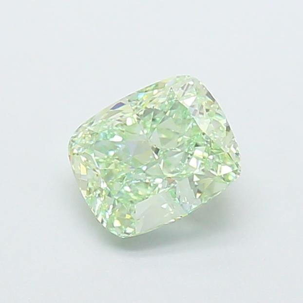 1.40 Ct. Fancy Intense  Green Cushion Lab Grown Diamond