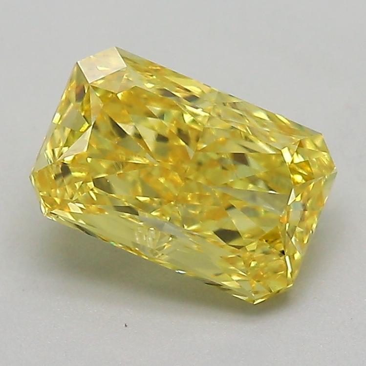 1.18 Ct. Fancy Vivid  Yellow Radiant Lab Grown Diamond