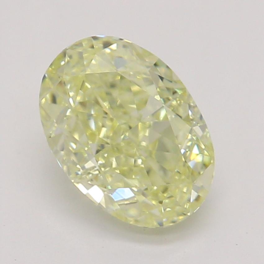 0.70 Ct. Fancy Light Yellow Oval Diamond