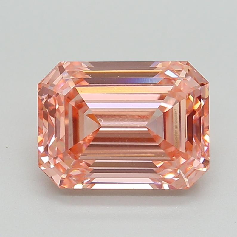 3.04 Ct. Fancy Intense Pink Emerald Lab Grown Diamond