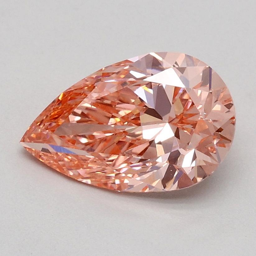 1.00 Ct. Fancy Intense Pink Pear Lab Grown Diamond