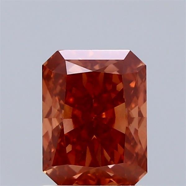 1.74 Ct. Fancy Vivid Pinkish Orange Radiant Lab Grown Diamond