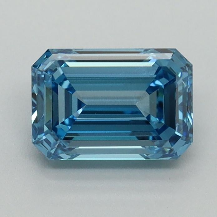 1.06 Ct. Fancy Vivid Malibu Blue Emerald Lab Grown Diamond