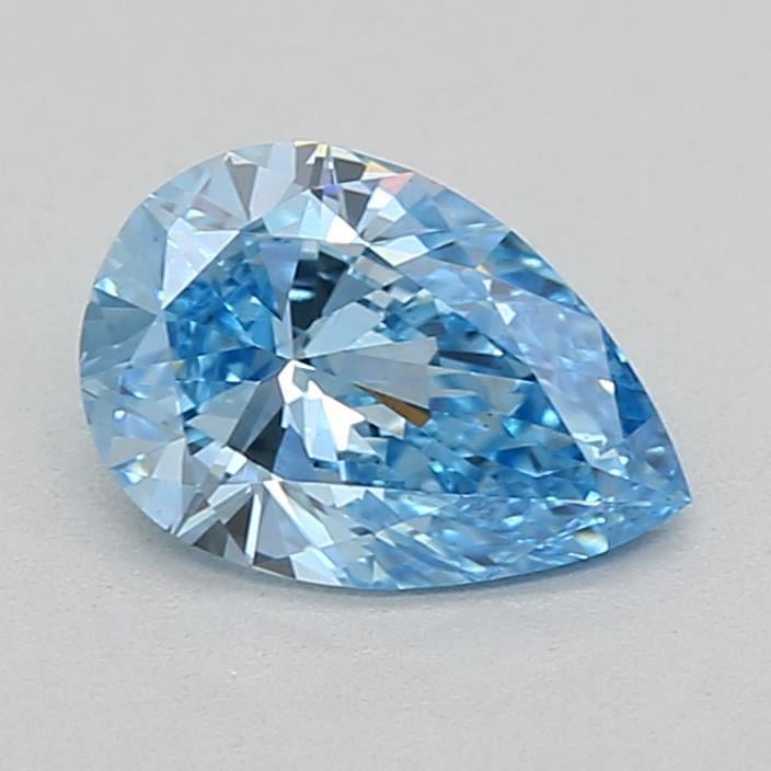 0.74 Ct. Fancy Vivid Blue Pear Lab Grown Diamond