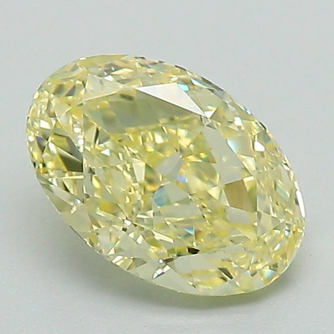 1.31 Ct. Fancy Intense Yellow Oval Lab Grown Diamond