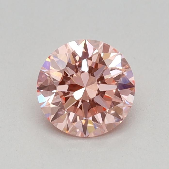 0.41 Ct. Fancy Intense Pink Round Lab Grown Diamond